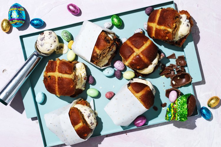 Adam Liaw's Easter egg ice cream sandwich