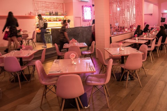 Pink: The Restaurant uses all the colours in the Barbie palette. 