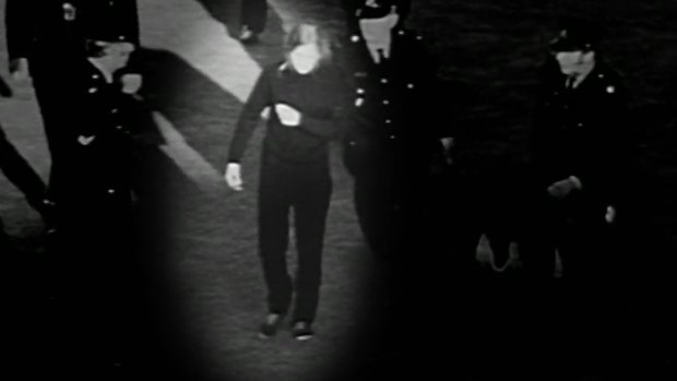 A screenshot from the <i>Four Corners</i> episode that was said to be of Lee Rhiannon but is in fact of Meredith Burgmann