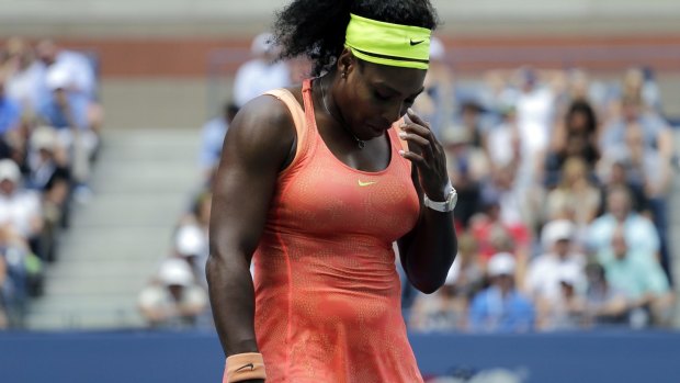 Shock defeat: Serena Williams.