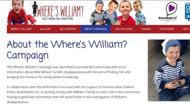 The Where's William campaign homepage at www.whereswilliam.org