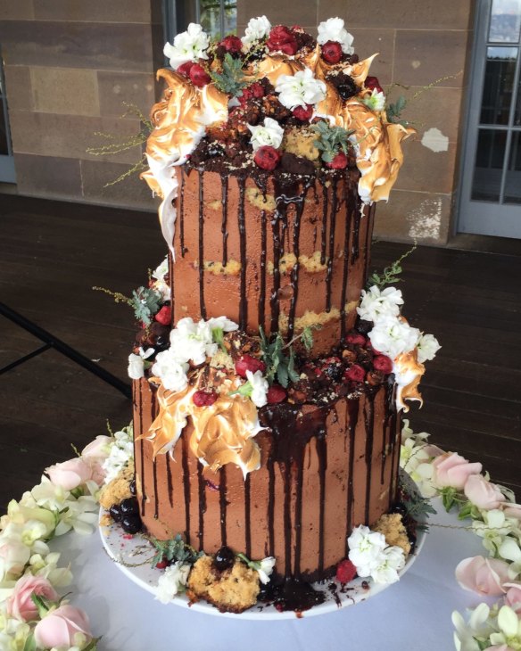  The Snickers-like Karl cake by Andy Bowdy Pastry is named after a friend who was getting married (and in fact, was made for his ceremony; it was matched by a Peggy cake for the bride). 