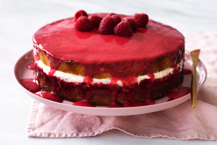 Helen Goh's raspberry bitters sponge cake recipe.