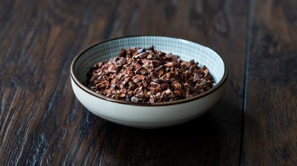 Cacao nibs are bitter but packed with flavour, aroma, essential minerals, and 50 per cent 'good fat'.