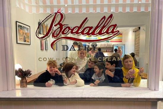 Classic milk and honey is popular with children at Woollahra's new ice-creamery.