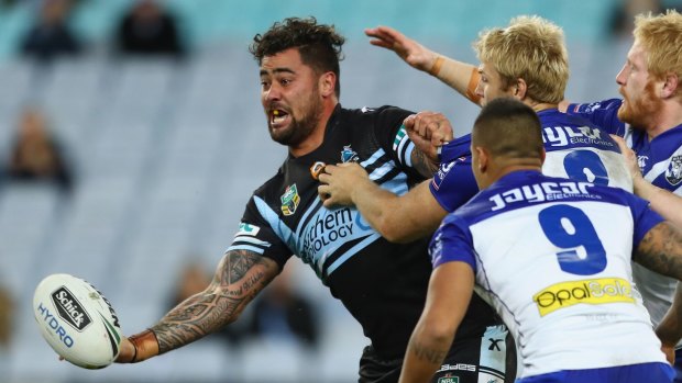 Open to offers: Andrew Fifita would playing rugby union if the price was right.
