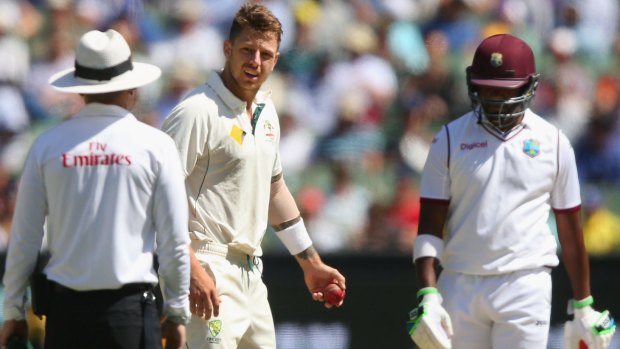 Heavy scrutiny: Australian pace bowler James Pattinson will be watched closely during training ahead of the Sydney Test against the West Indies after bowling several no-balls at the MCG.