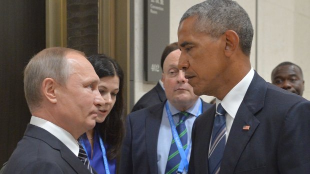 Vladimir Putin and Barack Obama face-to-face at the at G20 in September.