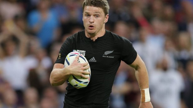 Livewire: Beauden Barrett broke open the second Test against Wales for the All Blacks.
