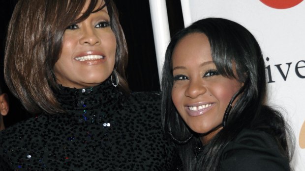 Late singer Whitney Houston, left, and daughter Bobbi Kristina Brown.