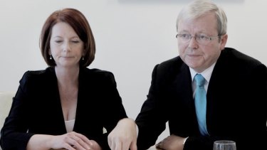 Coups: Labor prime ministers Julia Gillard and Kevin Rudd.
