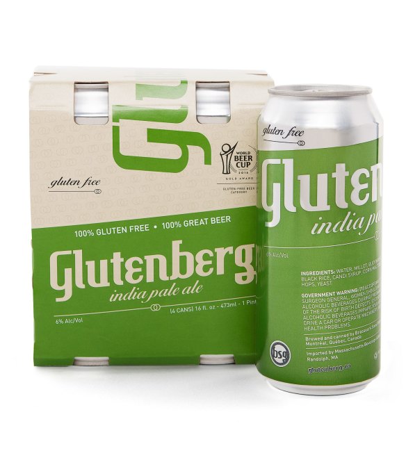 Glutenberg IPA, a gluten-free expression of an India Pale Ale.