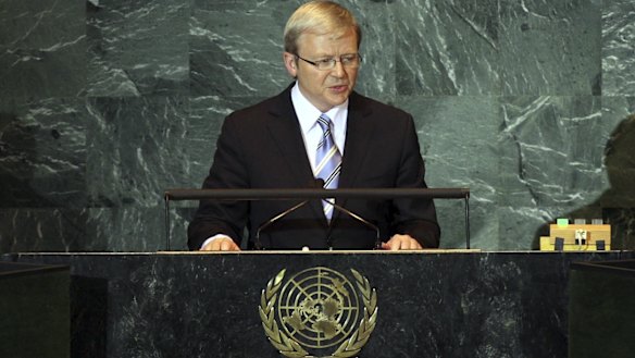 Kevin Rudd warns the United Nations is too often taken for granted.