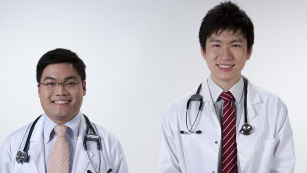 Melbourne medical students Hon Weng Chong and Andrew Lim.