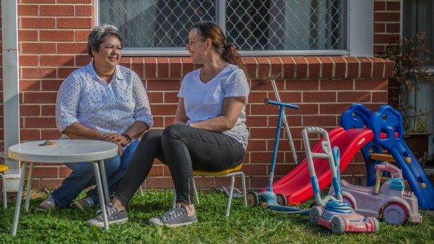 Robyn Martin (left) and Angie Piubello warn children fleeing violence in the ACT are falling through the cracks in the system, still not treated as clients in their own right.