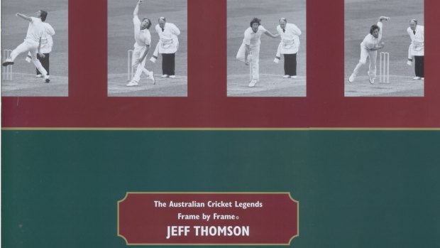 Australian Cricket Legends frame-by-frame limited-edition prints show Jeff Thomson in action.