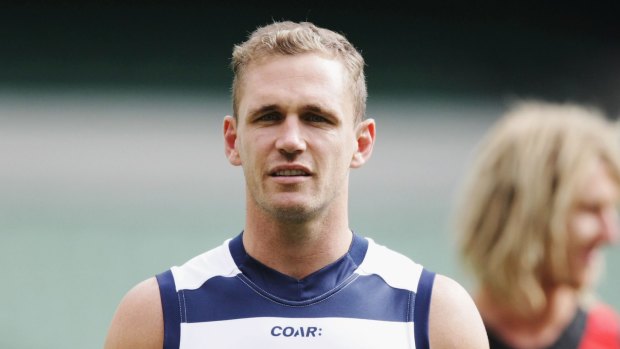 Joel Selwood was caught driving 27km/h over the speed limit.