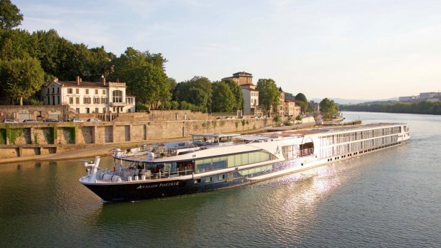 Avalon Poetry II on the Saone River in Lyon, France.