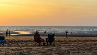 Sunset at Mindil beach, Darwin.