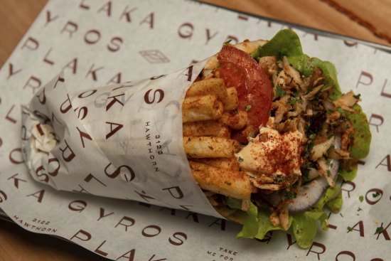 Chicken souvlaki is "as Aussie as a drop punt".