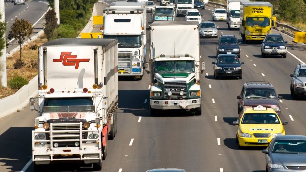 Non-local trucks that travel along the 'NorthConnex' will be fined if they avoid the toll road.