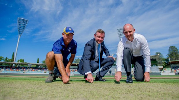 Cricket ACT boss Cameron French, right, is happy to put his hand up for a day-night Test.