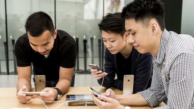 Apple says it is beginning to see signs of the Chinese market softening.