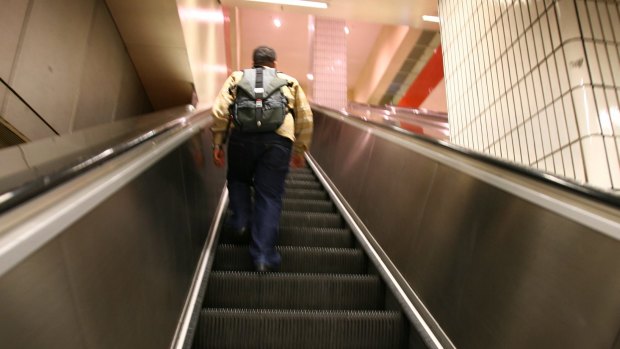 Escalators across Melbourne's City Loop stations were out of order.