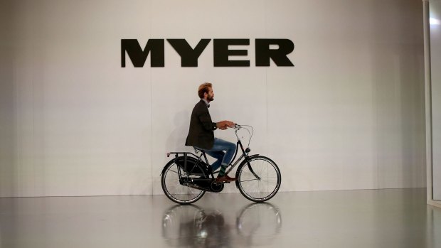 Myer's sales have continued to fall.