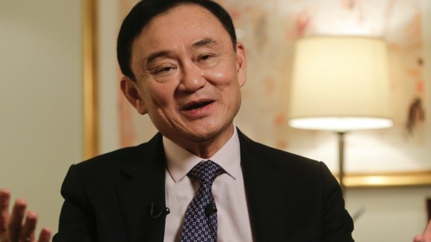 Former Thai prime minister Thaksin Shinawatra 