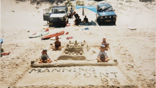 A Newman family beach snapshot captures iconic Australian life.
