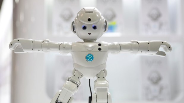 Ubtech's Lynx, a video-enabled humanoid robot with Amazon Alexa.