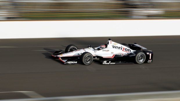 Power and glory?: Australia's Will Power during practice for the Indianapolis 500.