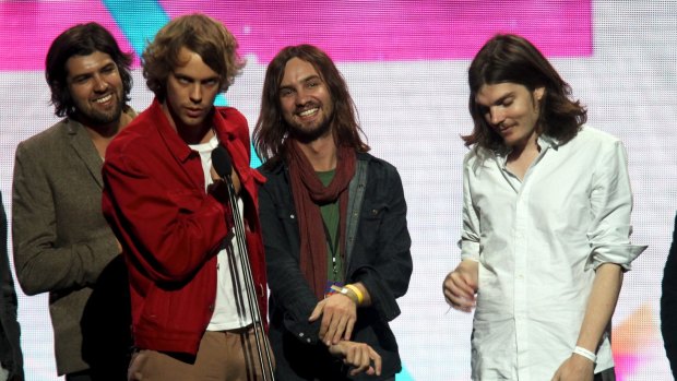 Tame Impala as they won the Aria Award for Album of the Year with their album Lonerism in 2013. The album is now part of the legal action.