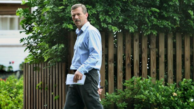 Vito Mir Zepinic walks out the front yard of his Turramurra home.