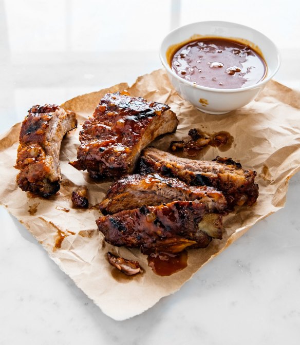 Sticky baby back ribs.