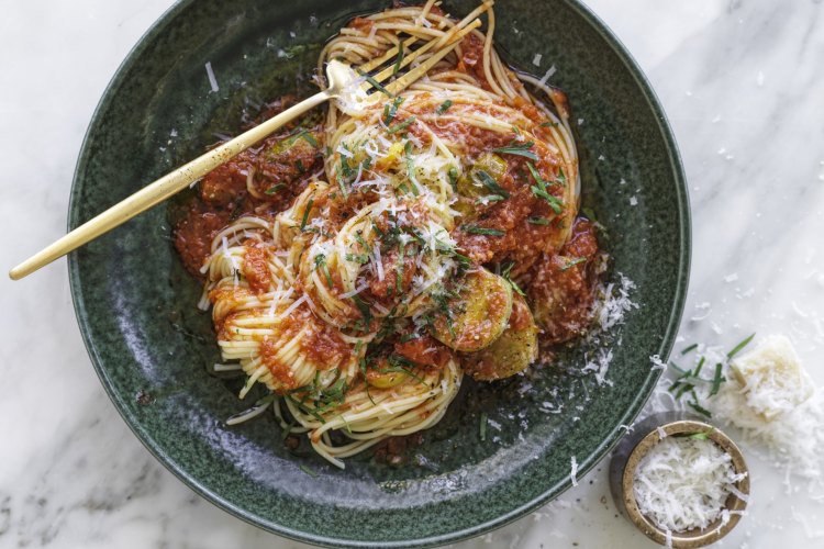 Double tomato spaghetti
