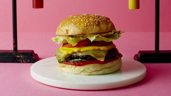 Make your own wagyu cheeseburger deluxe.