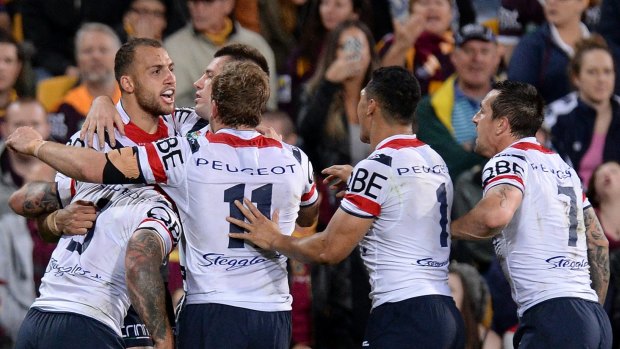 No.1 fan: Josh Dugan reckons Blake Ferguson will be a more than capable replacement for Roger Tuivasa-Sheck at fullback.
