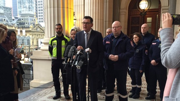 Premier Daniel Andrews announces new body cameras for paramedics on Wednesday, June 21.