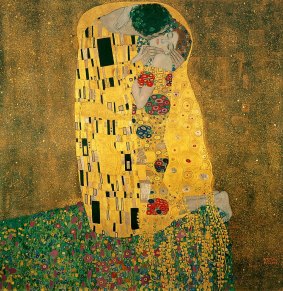The Kiss, 1907-08 (oil on canvas) by Klimt, Gustav (1862-1918); 180x180 cm; Osterreichische Galerie Belvedere, Vienna, Austria. Print available from Thestore.com.au/klimt