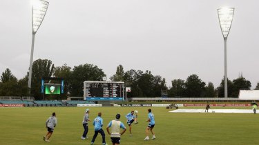 Manuka Oval was well received after hosting the Shield final.