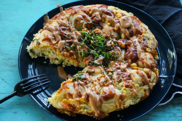 Dumpling okonomiyaki.