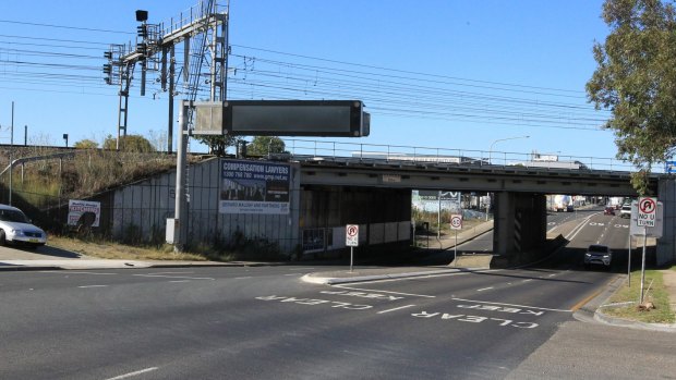 The rail bridge over Parramatta Road at Granville, another bridge for which no load rating is recorded.
