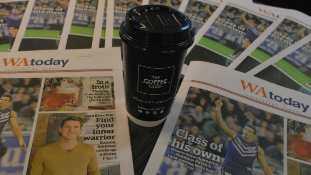 Friday's edition of the WAtoday paper comes with a free coffee.