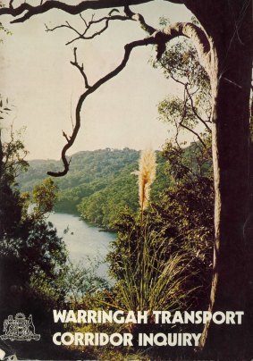 The cover of the Warringah Transport Corridor Inquiry of 1983 was a photograph by Max Dupain, which had formed the Sydney photographer's submission to the inquiry.