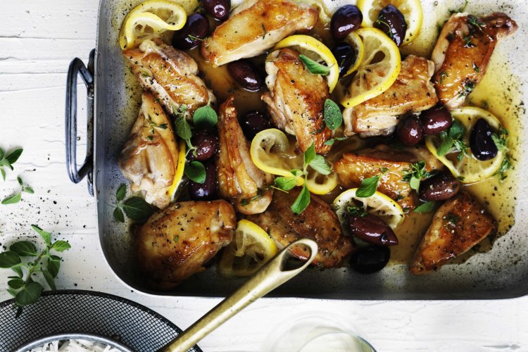 Neil Perry's braised chicken with lemon 