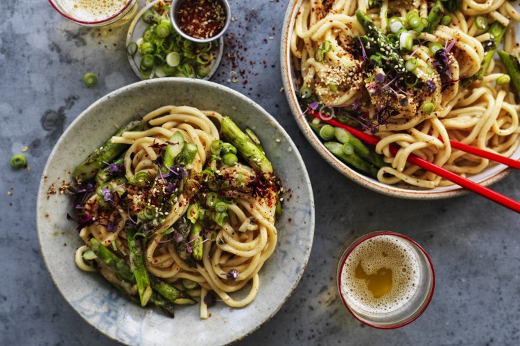 Miso e pepe udon.