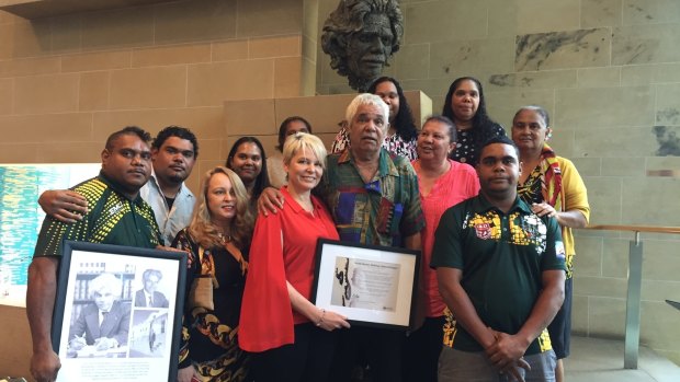 The Bonner family at the cultural closing of the Neville Bonner Building.