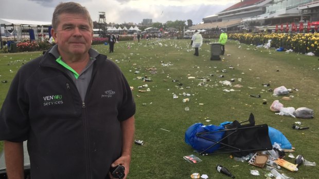 Cup day clean-up king Eric Bashtannyk. 